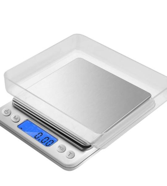 Plastic kitchen Scale(Silver)-2kg, 0.01 accuracy